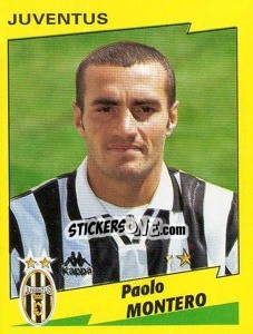 Cromo Paolo Montero - Calciatori 1996-1997 - Panini