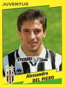 Sticker Alessandro Del Piero - Calciatori 1996-1997 n. 145 - Panini