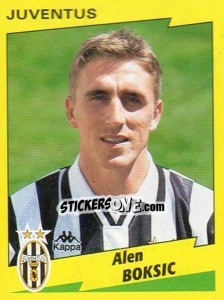 Figurina Alen Boksic - Calciatori 1996-1997 - Panini