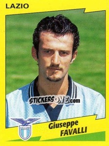 Sticker Giuseppe Favalli - Calciatori 1996-1997 n. 157 - Panini