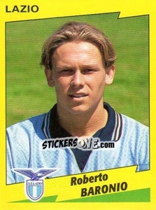 Sticker Roberto Baronio - Calciatori 1996-1997 n. 160 - Panini