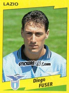 Sticker Diego Fuser - Calciatori 1996-1997 n. 161 - Panini