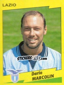 Sticker Dario Marcolin - Calciatori 1996-1997 - Panini