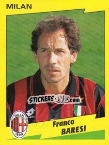 Sticker Franco Baresi - Calciatori 1996-1997 n. 175 - Panini
