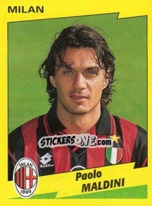 Sticker Paolo Maldini - Calciatori 1996-1997 n. 176 - Panini