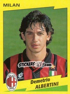 Figurina Demetrio Albertini - Calciatori 1996-1997 - Panini