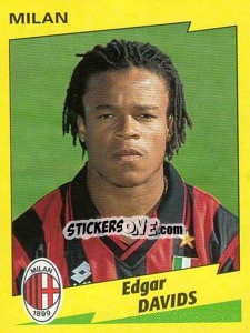 Sticker Edgar Davids - Calciatori 1996-1997 n. 181 - Panini