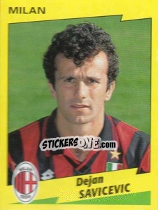 Sticker Dejan Savicevic - Calciatori 1996-1997 n. 186 - Panini