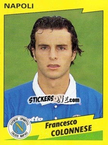 Sticker Francesco Colonnese - Calciatori 1996-1997 - Panini