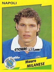 Sticker Mauro Milanese - Calciatori 1996-1997 n. 196 - Panini