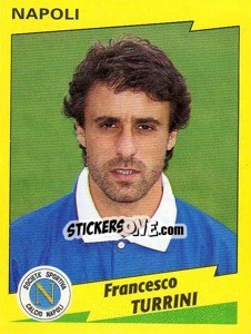 Sticker Francesco Turrini - Calciatori 1996-1997 n. 198 - Panini