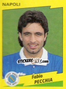 Sticker Fabio Pecchia - Calciatori 1996-1997 n. 201 - Panini