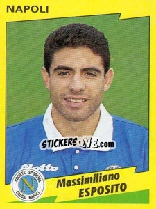 Sticker Massimiliano Esposito - Calciatori 1996-1997 n. 202 - Panini