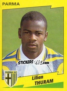 Sticker Lilian Thuram - Calciatori 1996-1997 - Panini