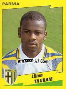 Sticker Lilian Thuram - Calciatori 1996-1997 n. 212 - Panini