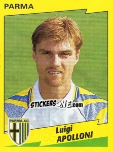 Sticker Luigi Apolloni - Calciatori 1996-1997 - Panini