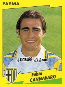Sticker Fabio Cannavaro - Calciatori 1996-1997 n. 214 - Panini