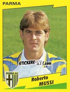 Sticker Roberto Mussi - Calciatori 1996-1997 - Panini