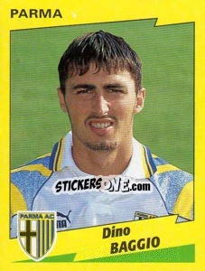 Sticker Dino Baggio - Calciatori 1996-1997 n. 219 - Panini