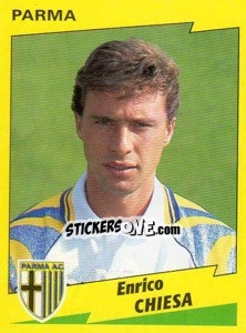 Sticker Enrico Chiesa - Calciatori 1996-1997 - Panini