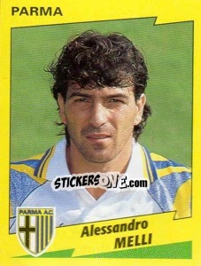 Figurina Alessandro Melli - Calciatori 1996-1997 - Panini