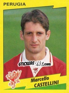 Sticker Marcello Castellini - Calciatori 1996-1997 n. 230 - Panini