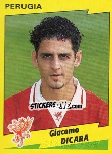 Sticker Giacomo Dicara - Calciatori 1996-1997 - Panini