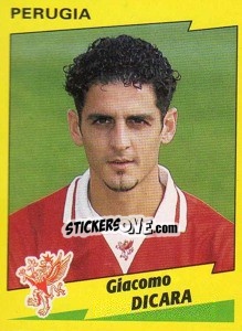 Sticker Giacomo Dicara - Calciatori 1996-1997 n. 231 - Panini