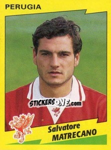 Sticker Salvatore Matrecano - Calciatori 1996-1997 - Panini