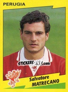 Figurina Salvatore Matrecano - Calciatori 1996-1997 - Panini