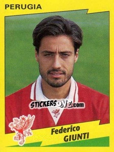 Sticker Federico Giunti - Calciatori 1996-1997 - Panini