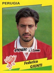 Sticker Federico Giunti - Calciatori 1996-1997 n. 238 - Panini
