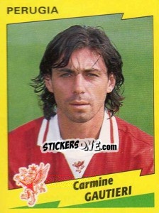 Sticker Carmine Gautieri - Calciatori 1996-1997 - Panini