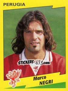 Sticker Marco Negri - Calciatori 1996-1997 - Panini