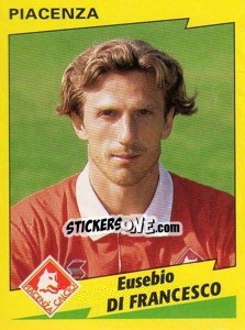 Sticker Eusebio di Francesco - Calciatori 1996-1997 n. 254 - Panini