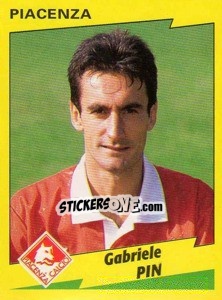 Sticker Gabriele Pin - Calciatori 1996-1997 n. 255 - Panini