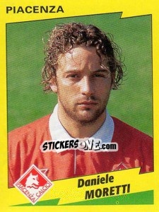 Sticker Daniele Moretti - Calciatori 1996-1997 n. 258 - Panini