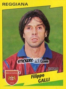 Sticker Filippo Galli - Calciatori 1996-1997 - Panini