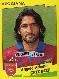Sticker Angelo Adamo Gregucci - Calciatori 1996-1997 - Panini