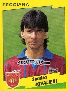 Cromo Sandro Tovalieri - Calciatori 1996-1997 - Panini