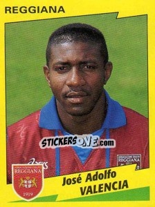 Sticker José Adolfo Valencia - Calciatori 1996-1997 n. 280 - Panini