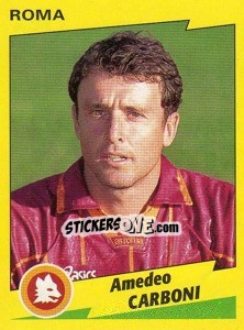 Cromo Amedeo Carboni - Calciatori 1996-1997 - Panini