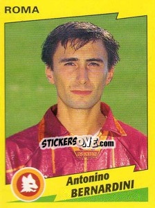 Sticker Antonio Bernardini - Calciatori 1996-1997 n. 296 - Panini