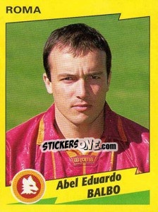 Sticker Abel Eduardo Balbo - Calciatori 1996-1997 - Panini