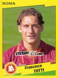 Sticker Francesco Totti - Calciatori 1996-1997 n. 300 - Panini