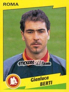 Sticker Gianluca Berti - Calciatori 1996-1997 n. 301 - Panini