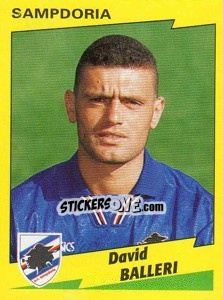 Sticker David Balleri - Calciatori 1996-1997 n. 306 - Panini