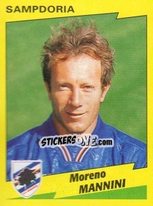 Sticker Moreno Mannini - Calciatori 1996-1997 - Panini