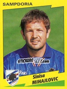 Figurina Sinisa Mihajlovic - Calciatori 1996-1997 - Panini