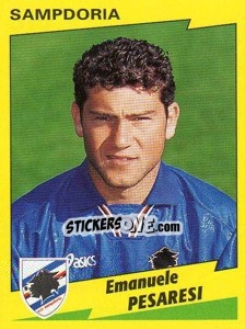 Sticker Emanuele Pesaresi - Calciatori 1996-1997 n. 310 - Panini